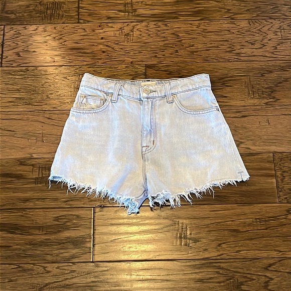 Hudson Jeans Sade Cut Off Short Light Wash High Rise Size 25 - Picture 1 of 16